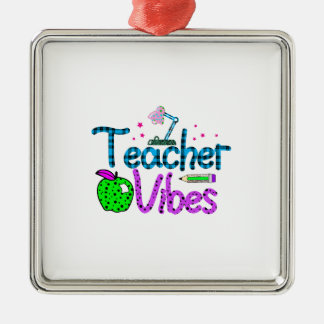 Teacher Vibes Metal Tree Decoration
