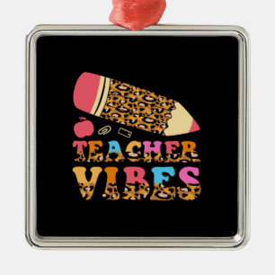 Teacher Vibes Metal Tree Decoration