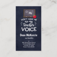 Teacher voice