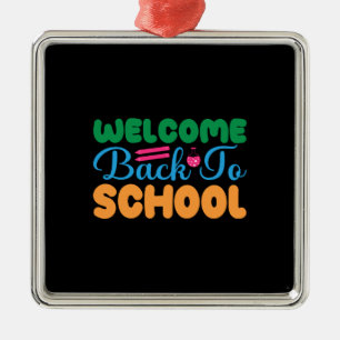 Teacher Welcome Back To School Metal Tree Decoration