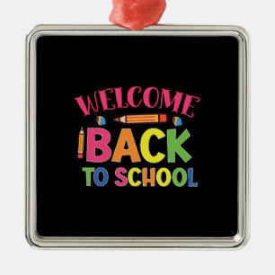 Teacher Welcome Back To School Metal Tree Decoration