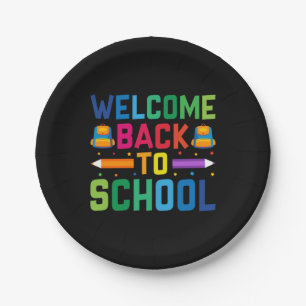 Teacher Welcome Back To School Paper Plate