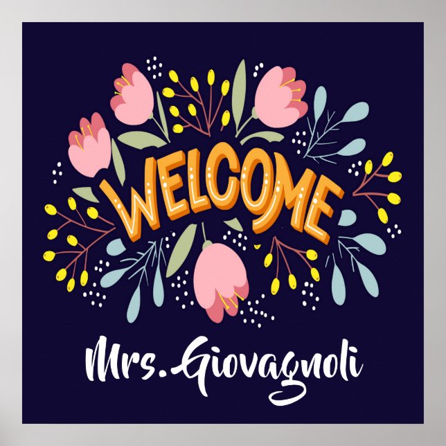 Teacher Welcome Poster (Front)