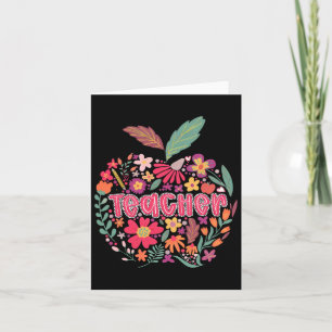 Teacher Wildflower Happy First Day Of School Back  Card