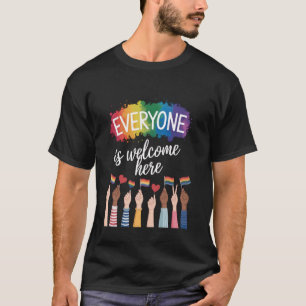 Teacher Womens Quote Idaho Mens Everyone Is Welcom T-Shirt