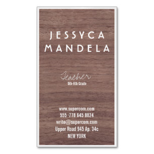 Teacher wood cards