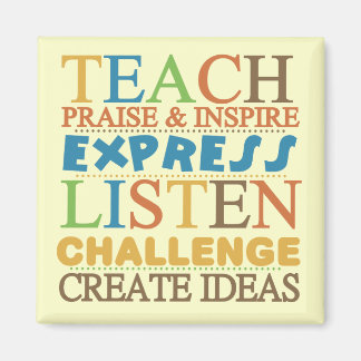 Teacher Words To Live Byy Magnet