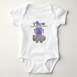 Teacher, You Teach Me to Hope for the Best Art Baby Bodysuit