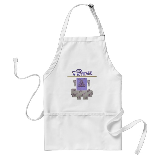 Teacher You Teach Me To Hope for the Best.png Standard Apron (Front)