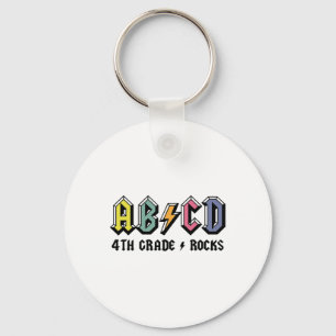 Teachers Abcd Rock 4th Grade Rocks Ck To School Key Ring