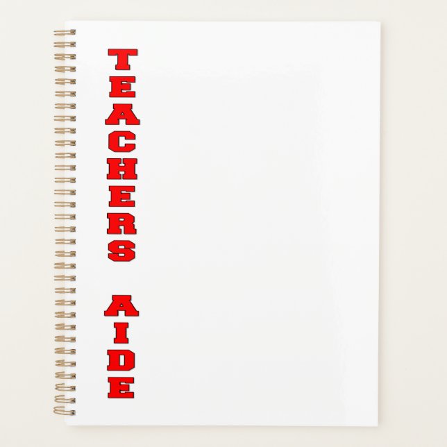 Teachers Aide Planner (Front)
