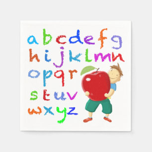 Teachers Alphabet Napkin