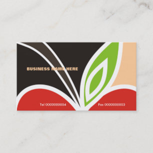 Teacher's Apple Heart Business Card-Peach Business Card