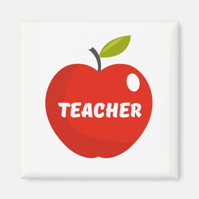 Teachers Apple Magnet (Front)