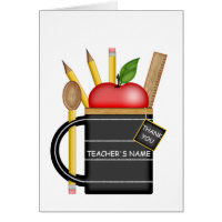 Teacher's Apple Mug Card