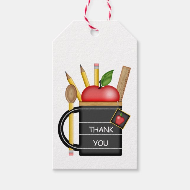 Teacher's Apple Mug Custom Tag (Front)