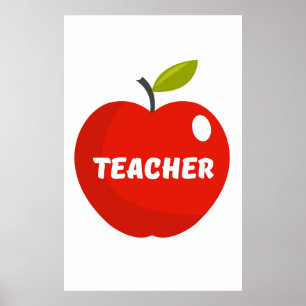 Teachers Apple Poster