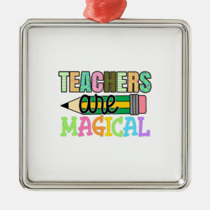 Teachers Are Magical Metal Tree Decoration