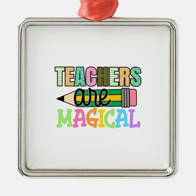 Teachers Are Magical Metal Tree Decoration (Front)