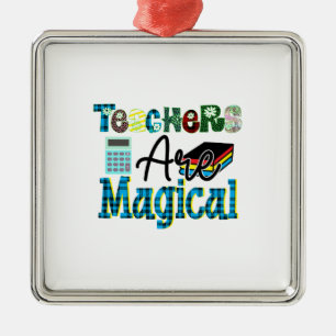 Teachers Are Magical Metal Tree Decoration