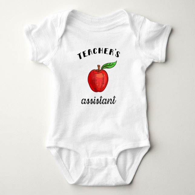 Teacher's Assistant Baby Bodysuit (Front)
