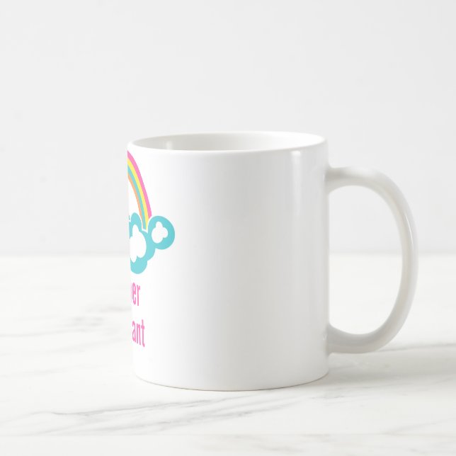Teacher's Assistant Cloud Rainbow Coffee Mug (Right)