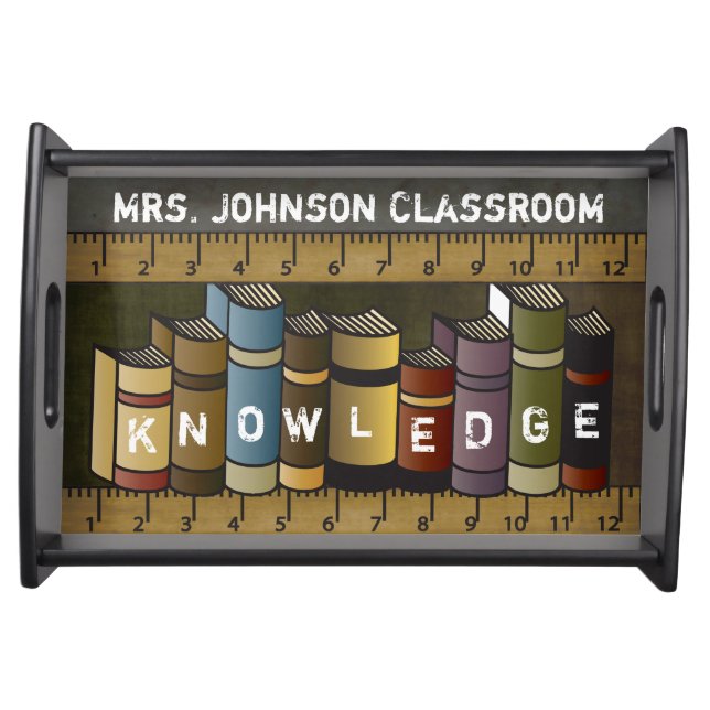 Teachers Books of Knowledge Serving Tray (Front)