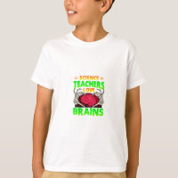 Teachers Brains Skeleton Hand Heart Halloween