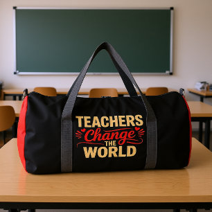 Teachers Change The World Duffle Bag