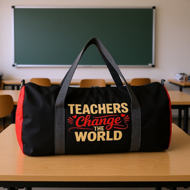 Teachers Change The World Duffle Bag (Creator Uploaded)