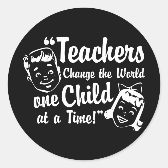 Teachers Change World Stickers (Front)