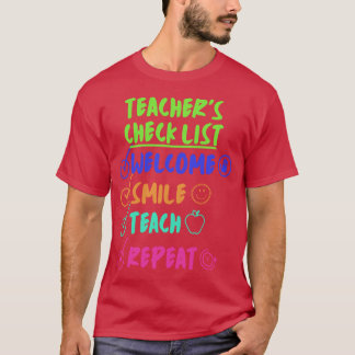 TEACHERS CHECK LIST funny T-Shirt