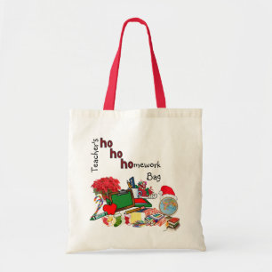 Teacher's Christmas Tote Bag