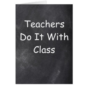 Teachers Class Chalkboard Design