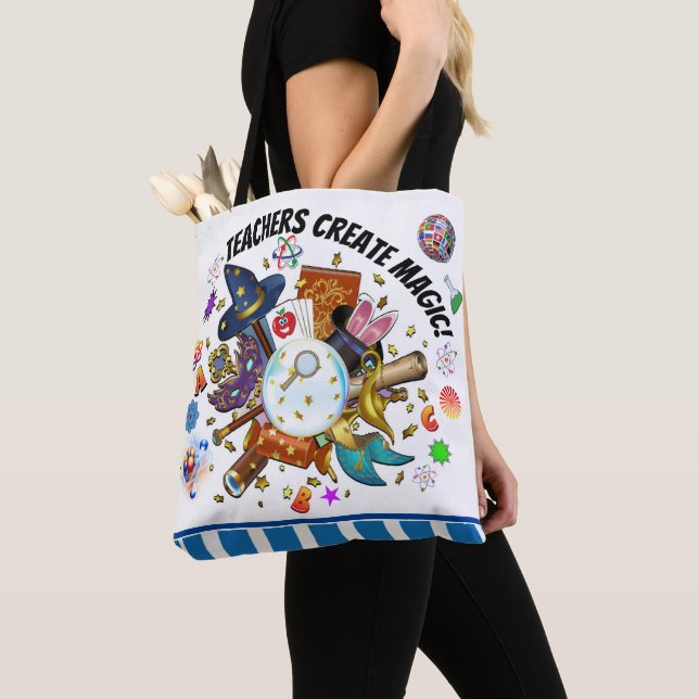 Teachers Create Magic Tote - See Back! Bag (Close Up)