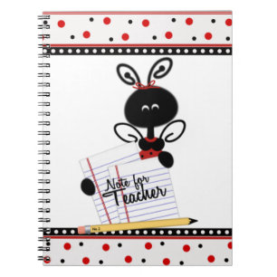 Teacher's Cute Ladybug Notebook