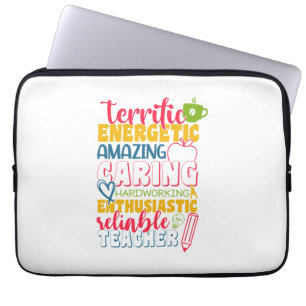 Teacher's Day Amazing Caring Teacher Laptop Sleeve