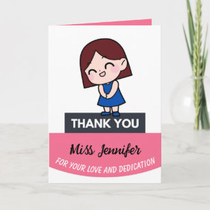Teacher's Day Card, Personalised Appreciation Card