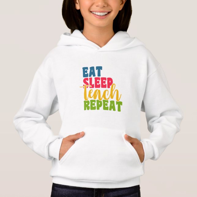 Teacher's Day Eat Sleep Teach Repeat (Front)