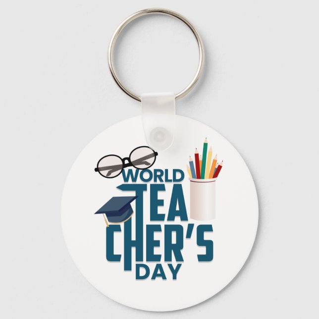 Teachers Day    Key Ring (Front)