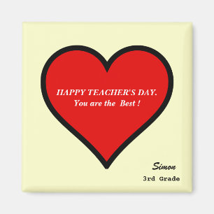 Teacher's Day Magnet (Personalise)