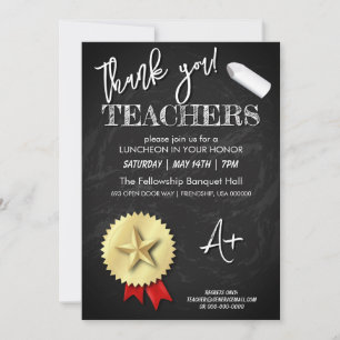 Teachers Day Teacher Appreciation Invitations