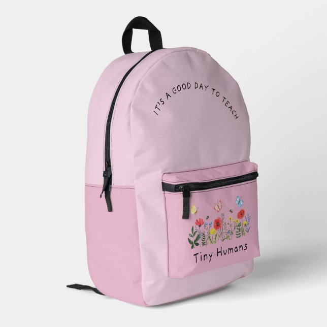 Teacher's Delight Backpack - Tiny Humans Edition (Back Corner Left)