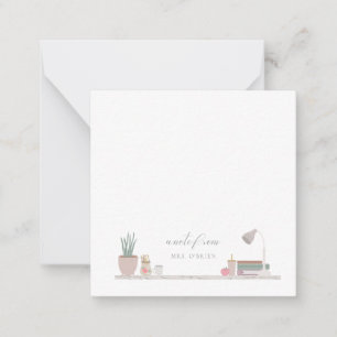 Teacher's Desk Card