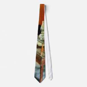 Teacher's Desk with Hurricane Lamp Tie