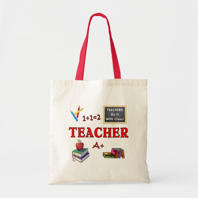 Teachers Do It With Class Tote Bag (Front)