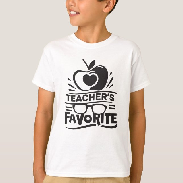 Teacher's Favourite Student Cool School T-Shirt (Front)