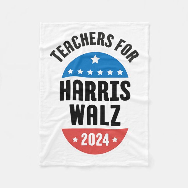 Teachers For Harris Wheimer 2024  Fleece Blanket (Front)