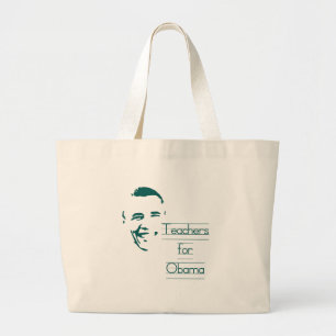 Teachers for Obama Large Tote Bag