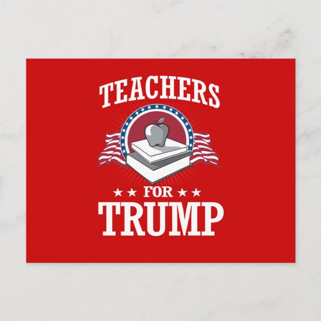 TEACHERS FOR TRUMP POSTCARD (Front)